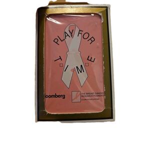 Gemaco Bridge Playing Cards  Made In USA Breast Cancer Awareness Preowned Deck